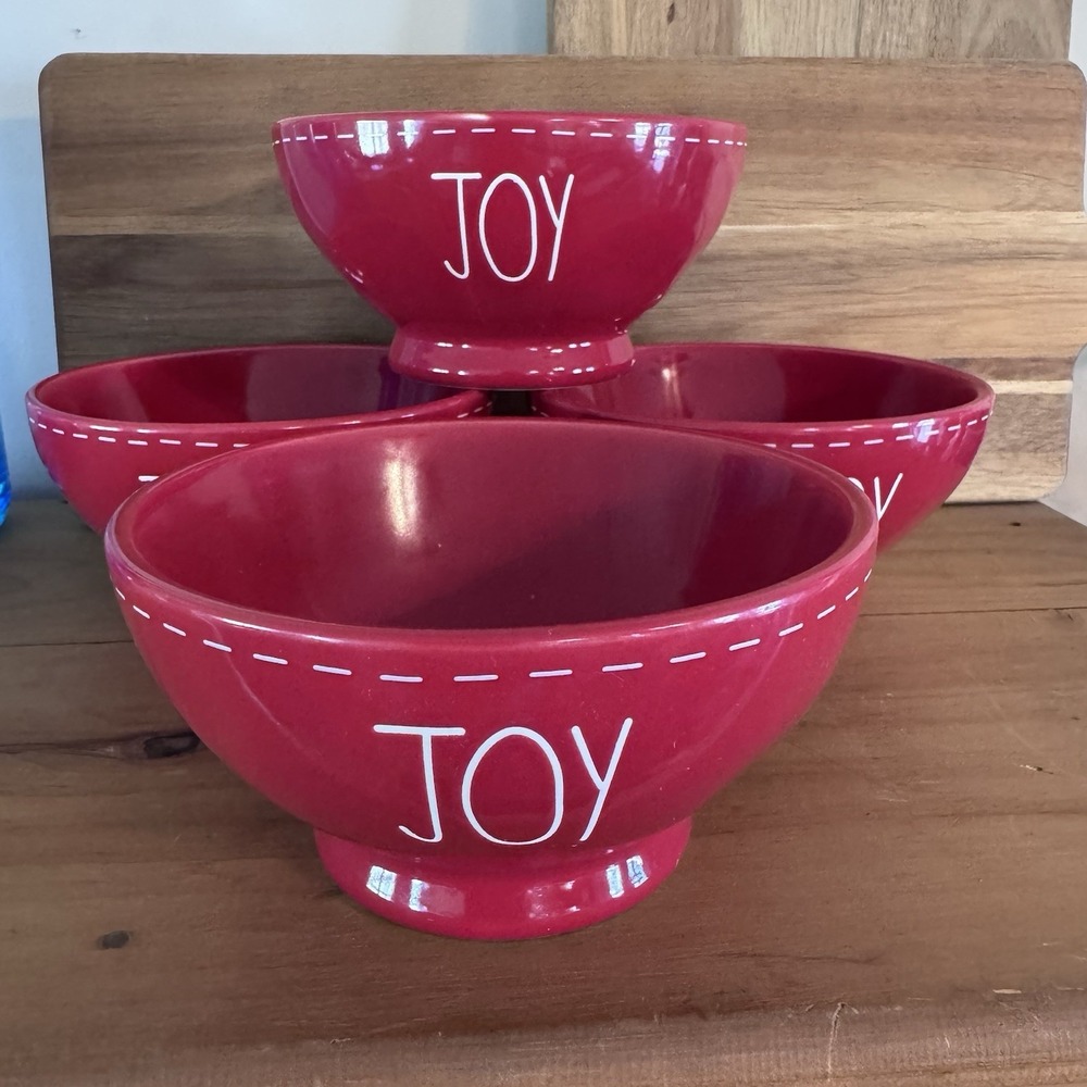 rae dunn Joy footed cereal bowls